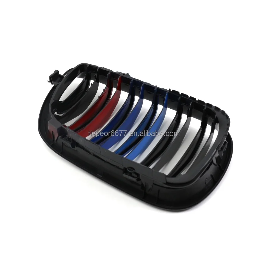 product tiypeor kidney racing grill three m color grille hood front bumper grill for bmw 3 series e46 2002   2004160-9