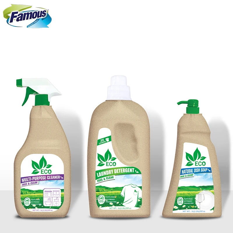 Famous Oem Laundry Detergent Cloth Washing Liquid Ecofriendly Plant