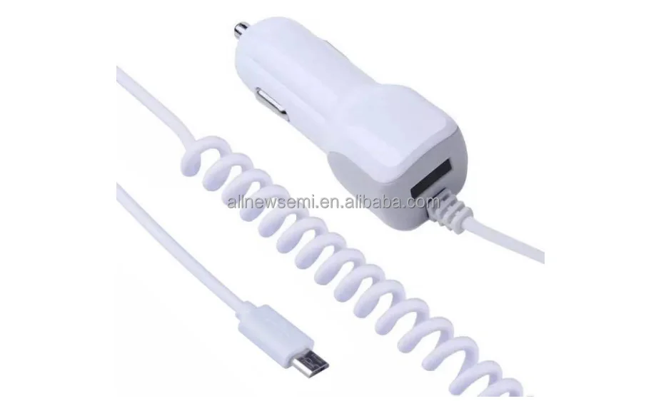 New Yazui 5v2.1a Cable Car Charger USB cable car charger type-C fast charger OEM