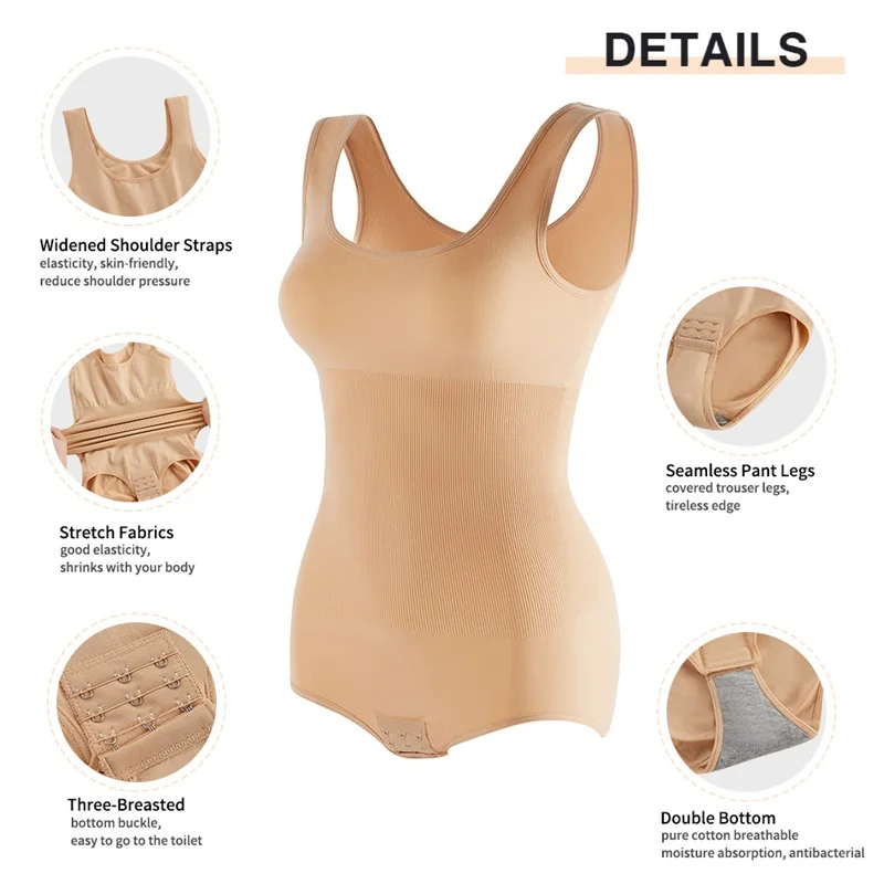 Wholesale Slim Compression Firm High Waist Trainer Panties Tummy Control Shapewear Bodysuit Shaper