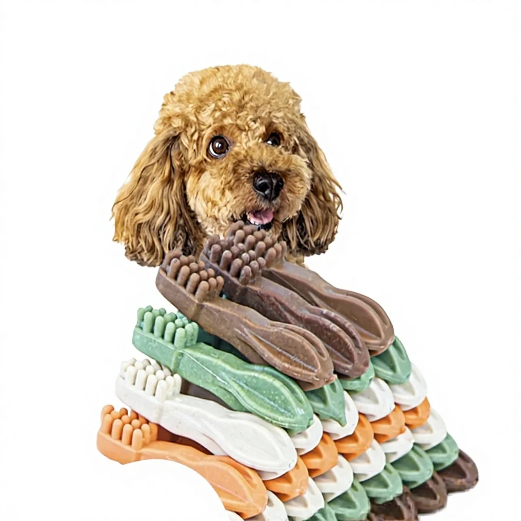 ISO22000 Toothbrush Dental Bone Dog Chews OEM Private Label Pet Treats Factory for Wholesale Buyer