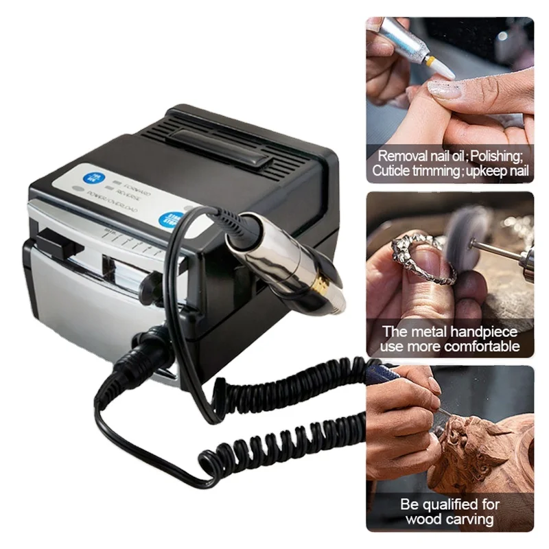 product oem h200 handpiece portable electric plastic nail drill manicure tool set with nail art sharpener-10