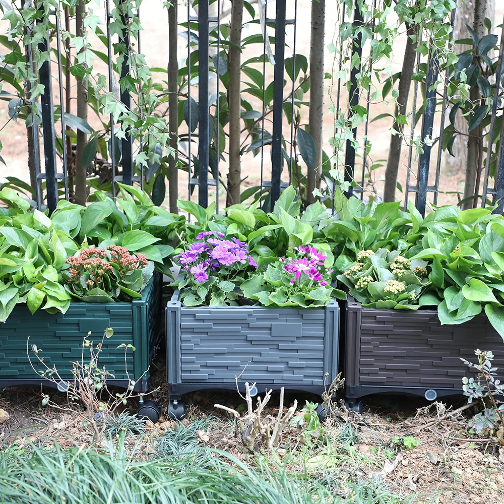 Rectangular Planter Box With Legs Raised Garden Planters Vegetable