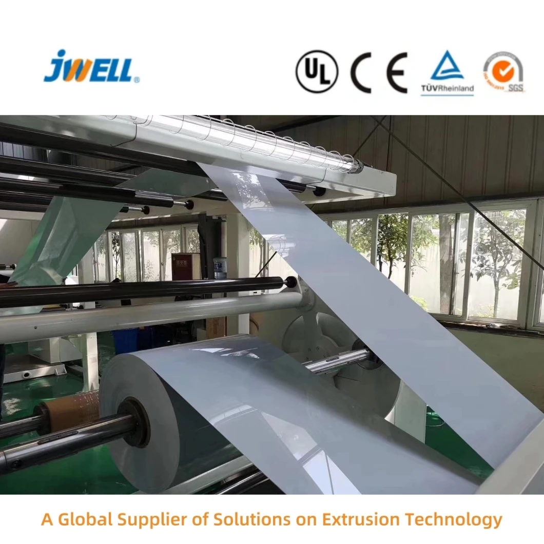 Jwell Clear Transparent Thermoforming Plastic PVC PET APET PETG PLA PP ABS Film Sheet Extrusion Lines for Food Packaging Sheet