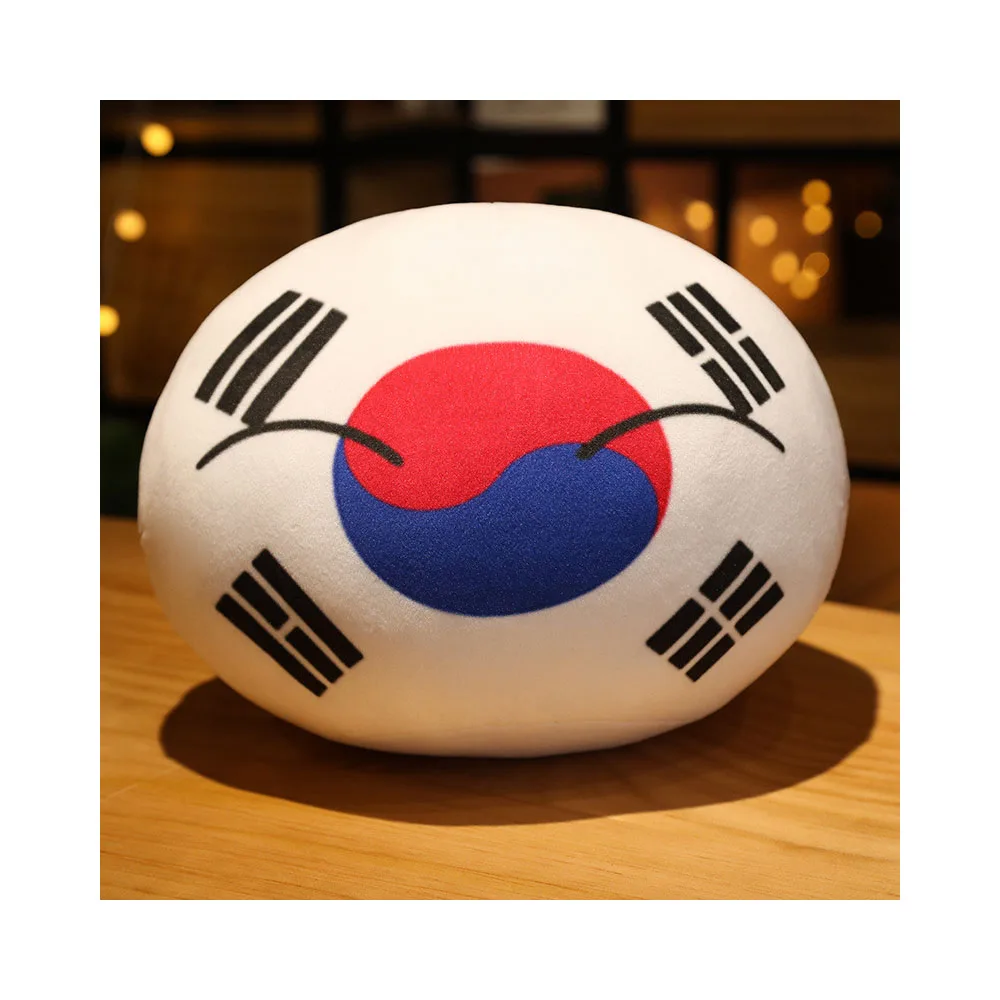 2026 Football World Country Themed Eco-Friendly Fashion Trend Unisex Cotton Polyester Plush Soccer Balls USA France UK Germany