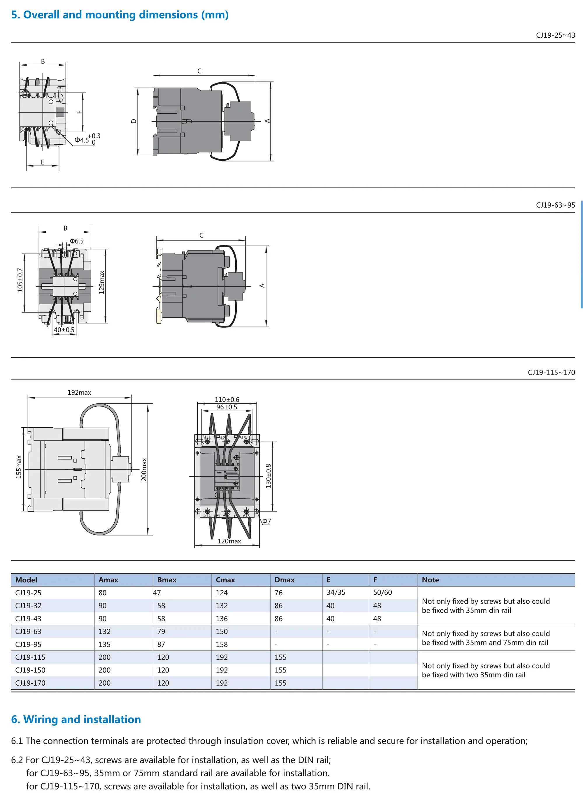 Chint CJ19 CJ19-25/11 CJ19-32/11 CJ19-43/11 CJ19-63/21 CJ19-95 CJ19-115 CJ19-150 220V 380V CHNT Capacitor Switching Contactor