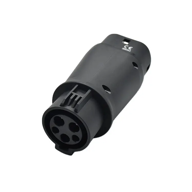 SAE J1772 to IEC62196-2 EV Fast Charger Adapter with Male/Female Connector PC Housing