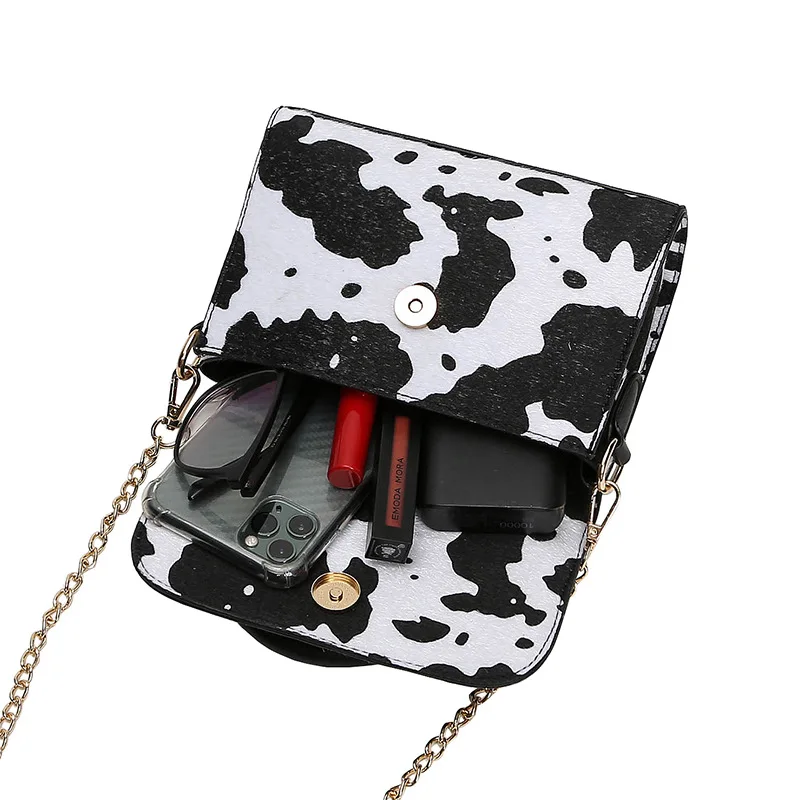 Wholesale Guangzhou manufacturer cow print handbag 2021 new style