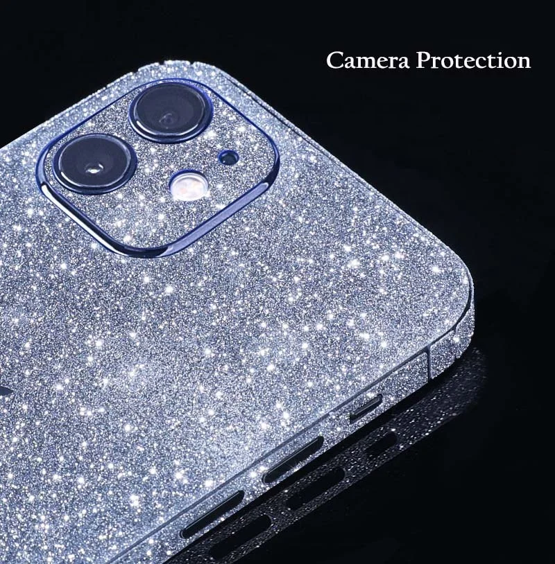 Полностью покрытая ПВХ блестящая пленка для задней панели телефона для iPhone 12