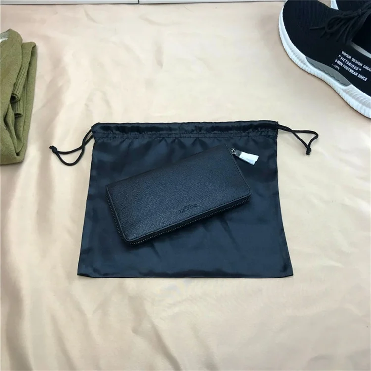 Custom Silk Dust Bag Large Black Satin Dust Bags For Handbags Luxury Dust Collector Filter Bag