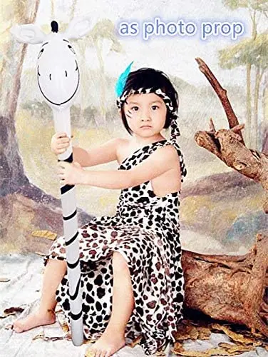 Safri Animals Inflatables on a Stick PVC/Plastic Party Toys with Sound-Tiger Zebra Giraffe Elephant Inflatable Animals
