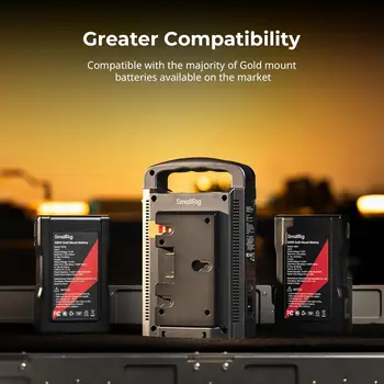 For SmallRig Dual Channel Gold Mount Battery Charger Indicator Lights 4679 Compatible with 4678 Battery detail image