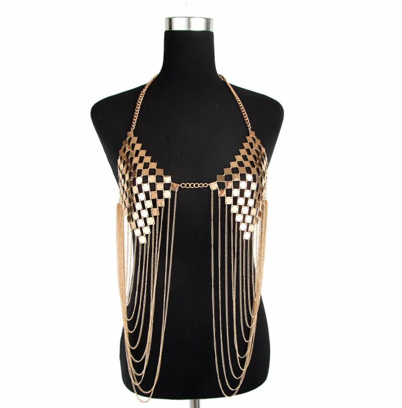 Tassel Bikini Body Chain Set Women Sexy Chest Chain Fashion Girl