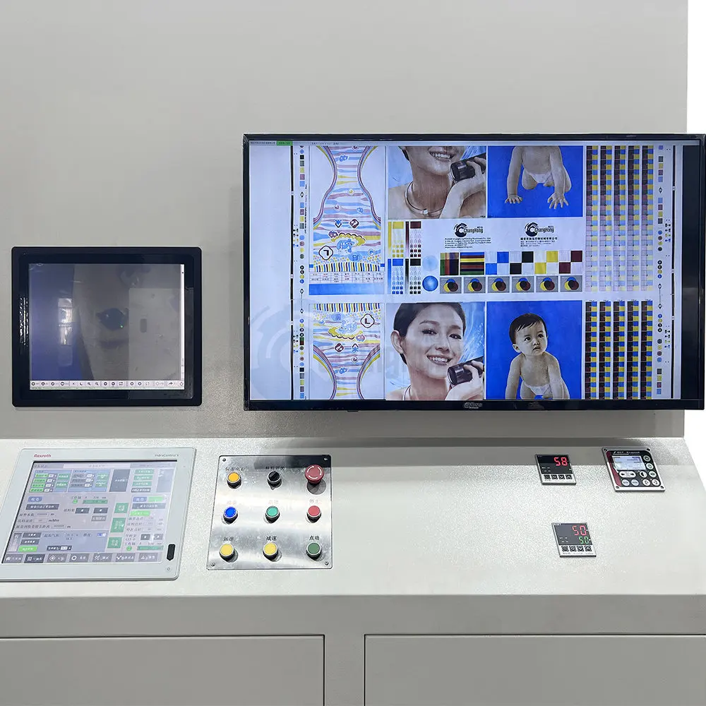 Polygraph Flexo Printing Machine 6 8 Colors by Gearless CI