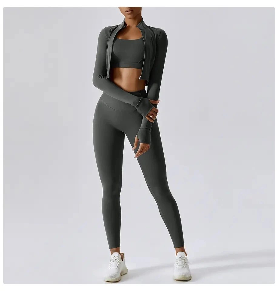 Wholesale Ropa Athleisure Fitness Clothing Women Gym Clothes Kit Sweat ...