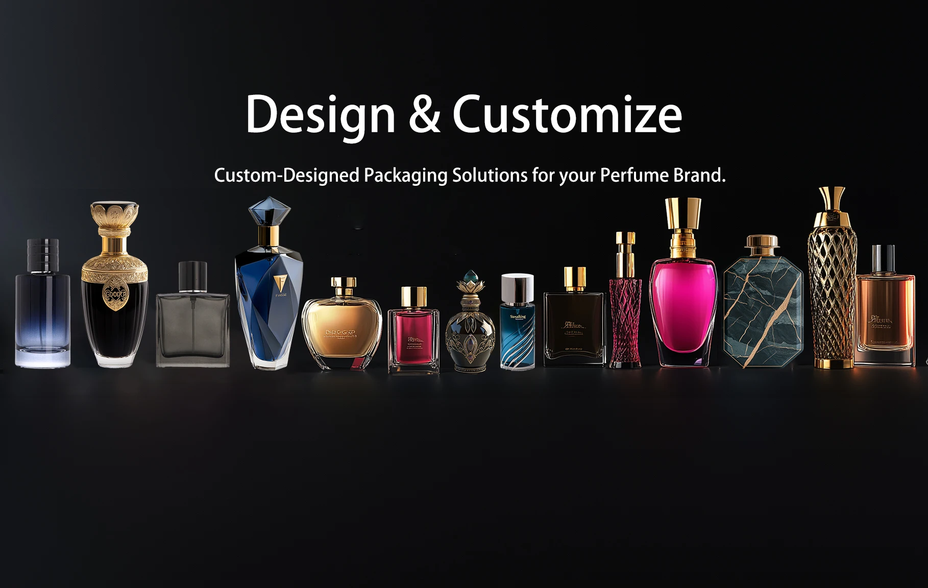 Luxury Custom Design Packaging - 30ml to 100ml Perfume Bottles
