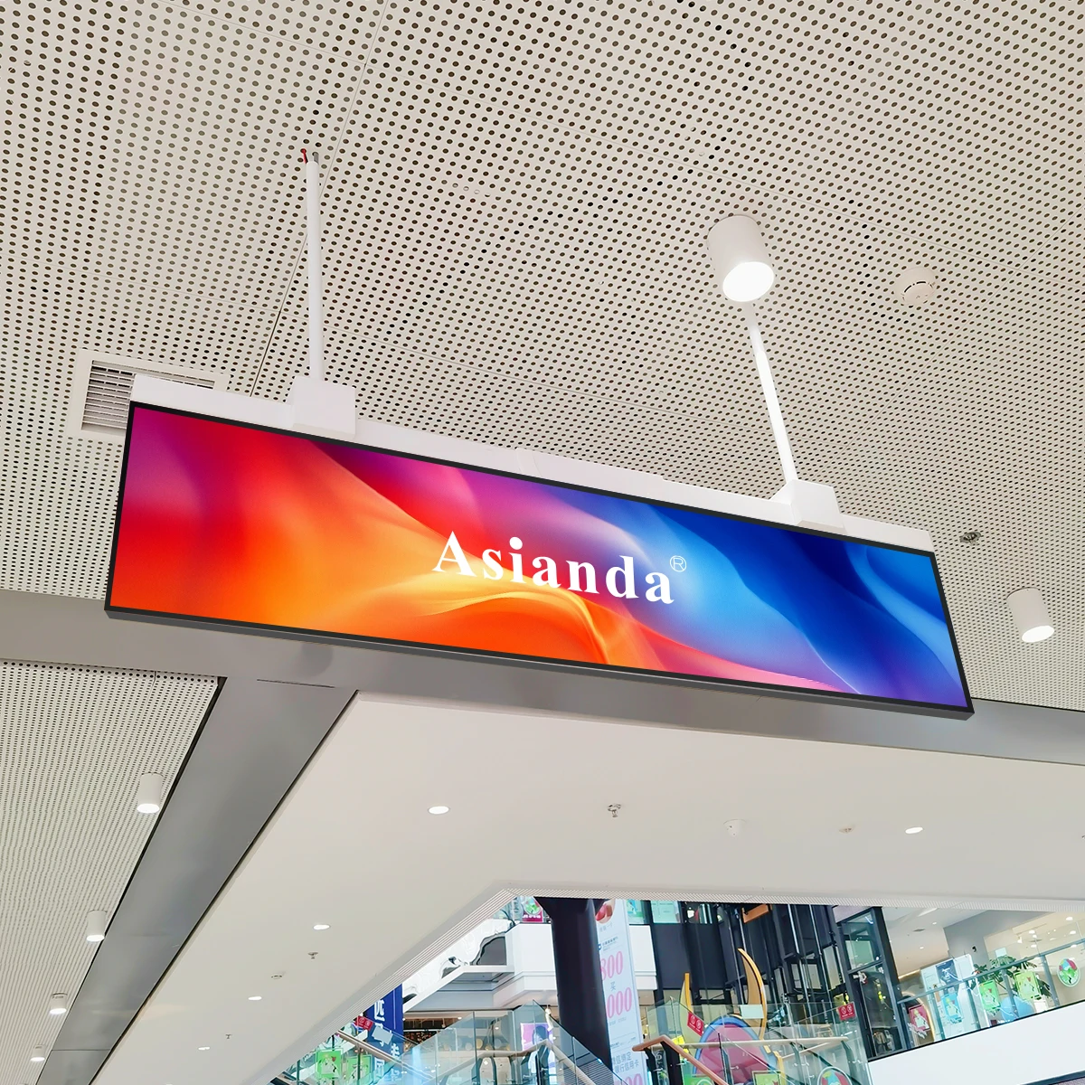 Ultra Wide Shelf Edge Header Monitor Stretched Bar LCD Display Screen Digital Signage