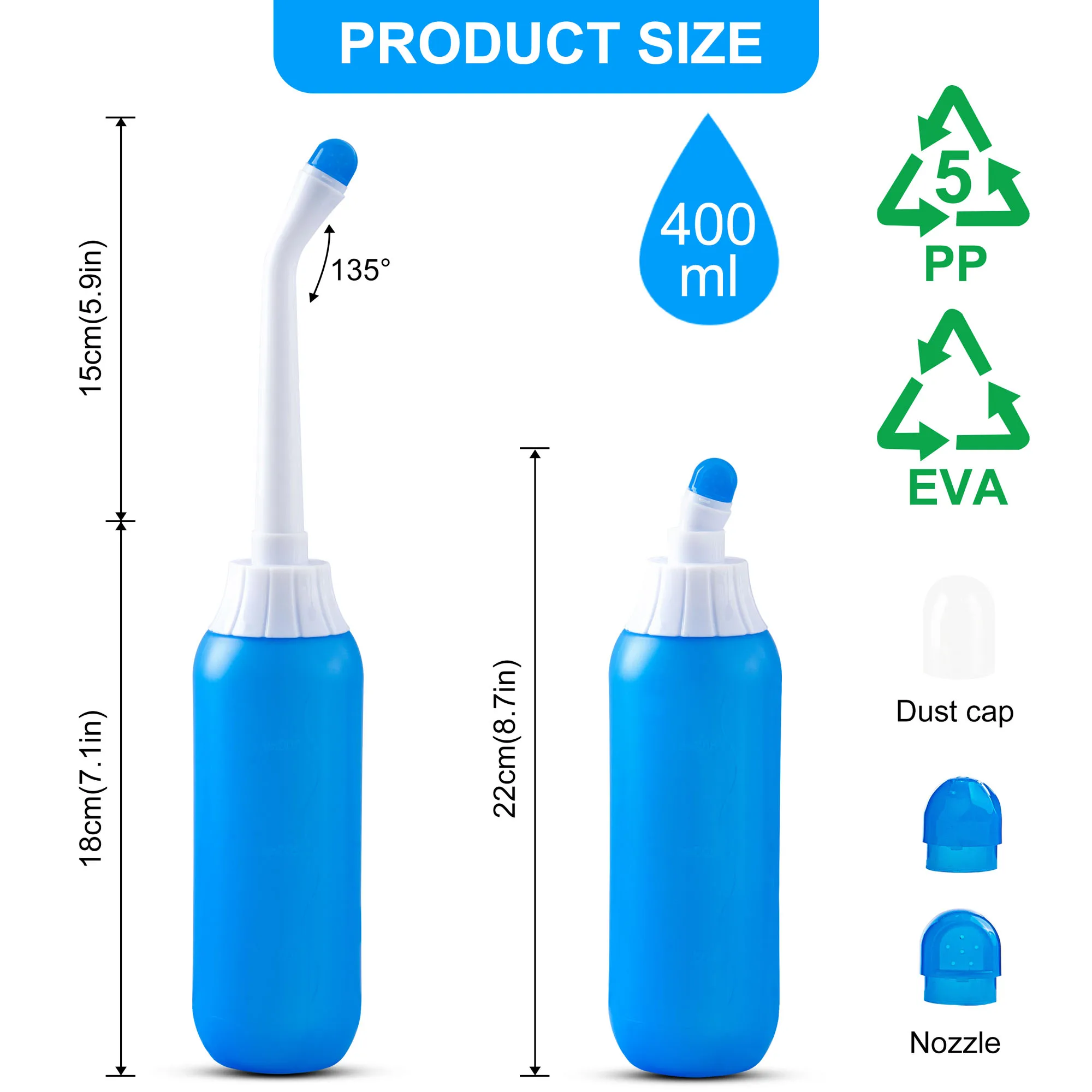 Peri Bottle Feminine Care Portable Travel Bidet For Women Handheld 