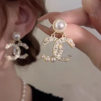 Manufacturer GG CC Brand Jewelry Designs Luxury Fashion Necklace Bracelet Brooch Famous Earrings Women Jewelry Earstuds Ladies