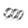 4mm steel color six diamond ring