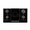 5 Cooking Zones Hob Black Glass