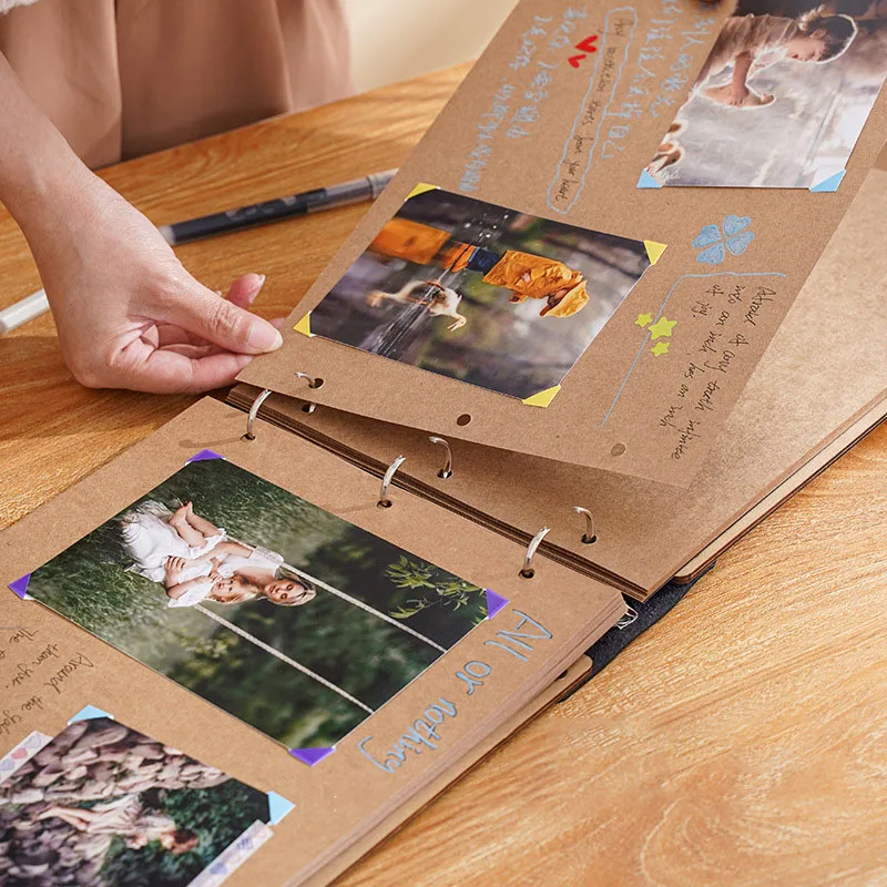 Creative Commemorative Diy Wood Scrapbooking 10 Inch Three-dimensional Our Adventure Book Cartoon Gift Scrapbook Photo Album