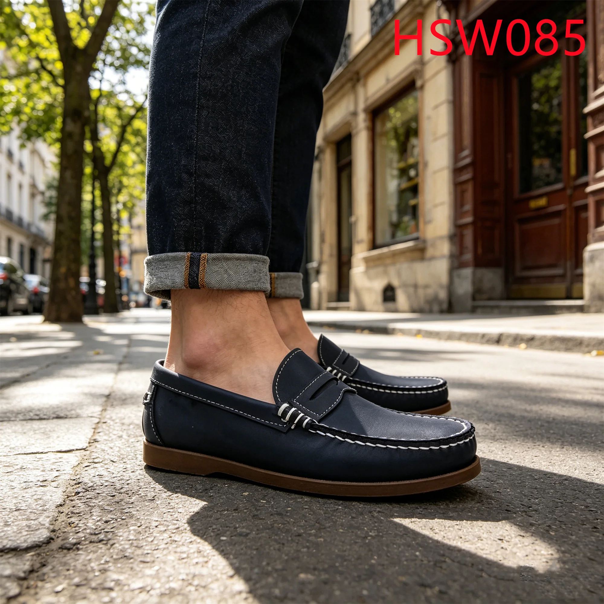 HY,African Social Gathering Durable Rubber Sole Anti-odor Peas Shoes No Blisters Feet Size 27-47 Casual Lazy Shoes HSW085