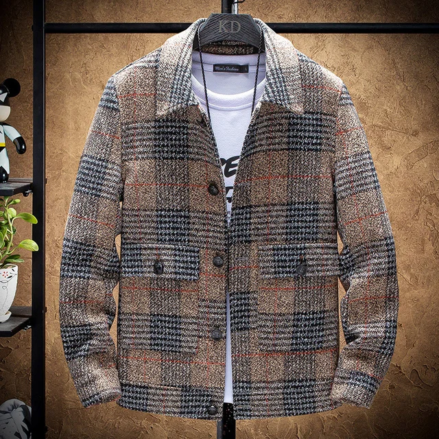 Wholesale Men's High Quality Casual Fashion Jacket Single Breasted Long Autumn Coat for Winter