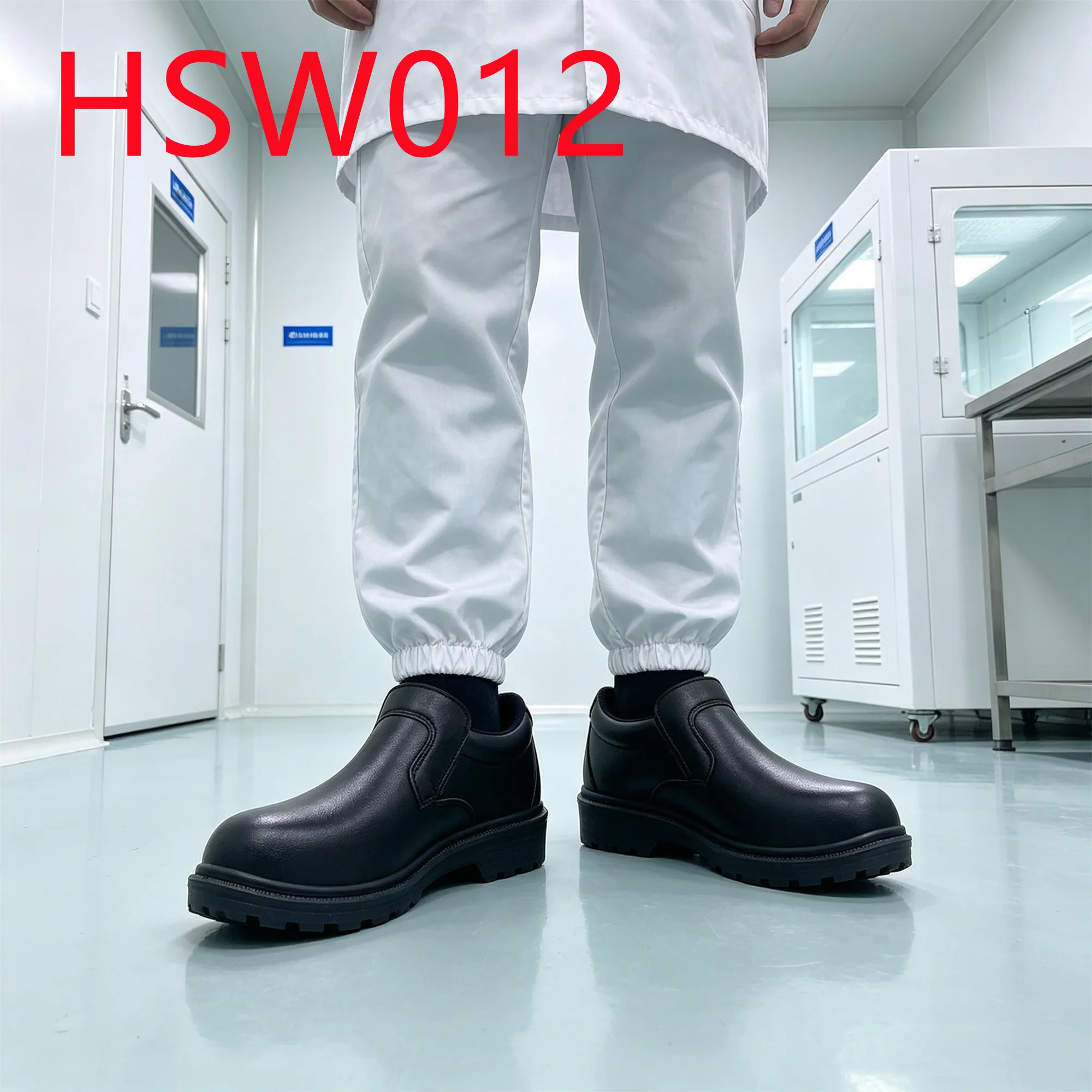 HY,Electronics Industry Anti-Bacterial Work Shoes with Steel Toe Qatar Popular Low Cut Pull-on ESD White Safety Shoes HSW012
