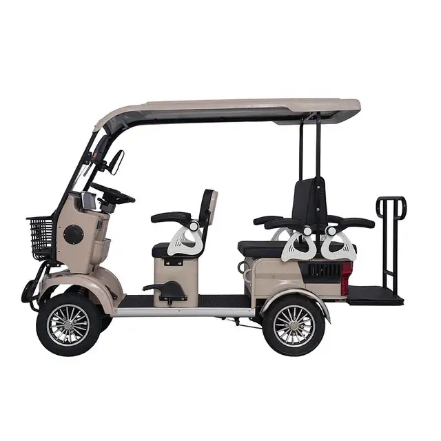 Manufacturer Supply 48V 20Ah Electric Golf Cart 4x4 6 Seater Adult Using Electric Assist Quad Bike to Carry People