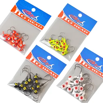 Cheery Palmer 10pcs/bag High Carbon Fishing Hooks 1.75g 3.5g 5g 7g Crappie Jig Lead Heads for Saltwater Pike Target Species – Metal Jig – view 3