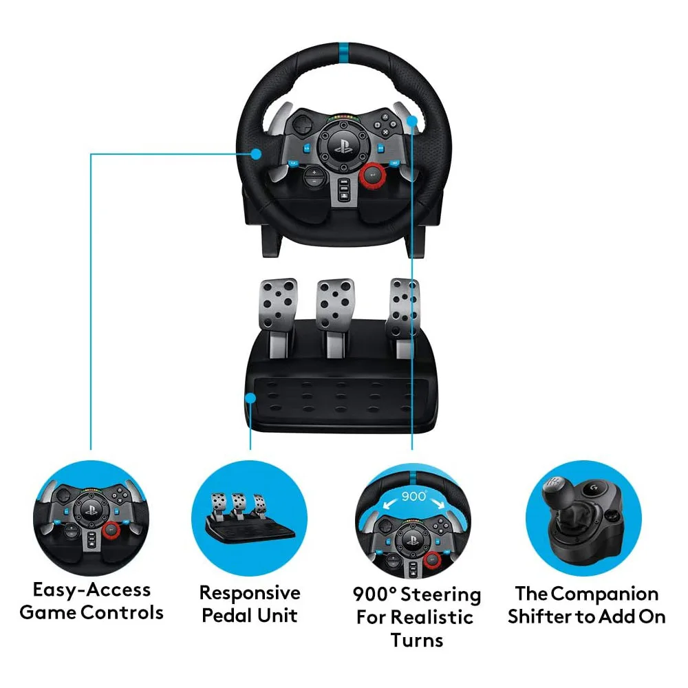 Logitech G29 Driving Force Racing Wheel With Pedal For Ps3 Ps4 And Pc - Buy  Driving Force G29,Logitech G29 Driving Force,Driving Force Product on 