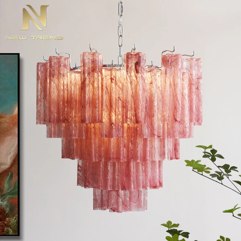 CPL-444 Custom French Vintage Murano Glass Chandelier Glass Suspension Lighting for Hotel Lobby
