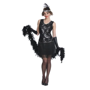 Halloween Stage Performance Costume Female Bat Witch Retro Black Gothic Style Comfortable Breathable High Quality Polyester