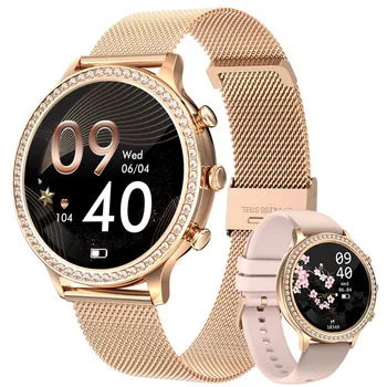 LIGE AMOLED Smartwatch Smart Women Blood Pressure Oxygen Monitor Relojes Waterproof Watch Smart+Gift