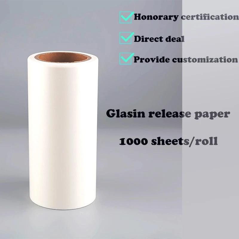 Factory EXW Price Release Paper Colors Customizable Width Silicone Glassine Paper Jumbo Roll Coated Silicone Release Paper factory