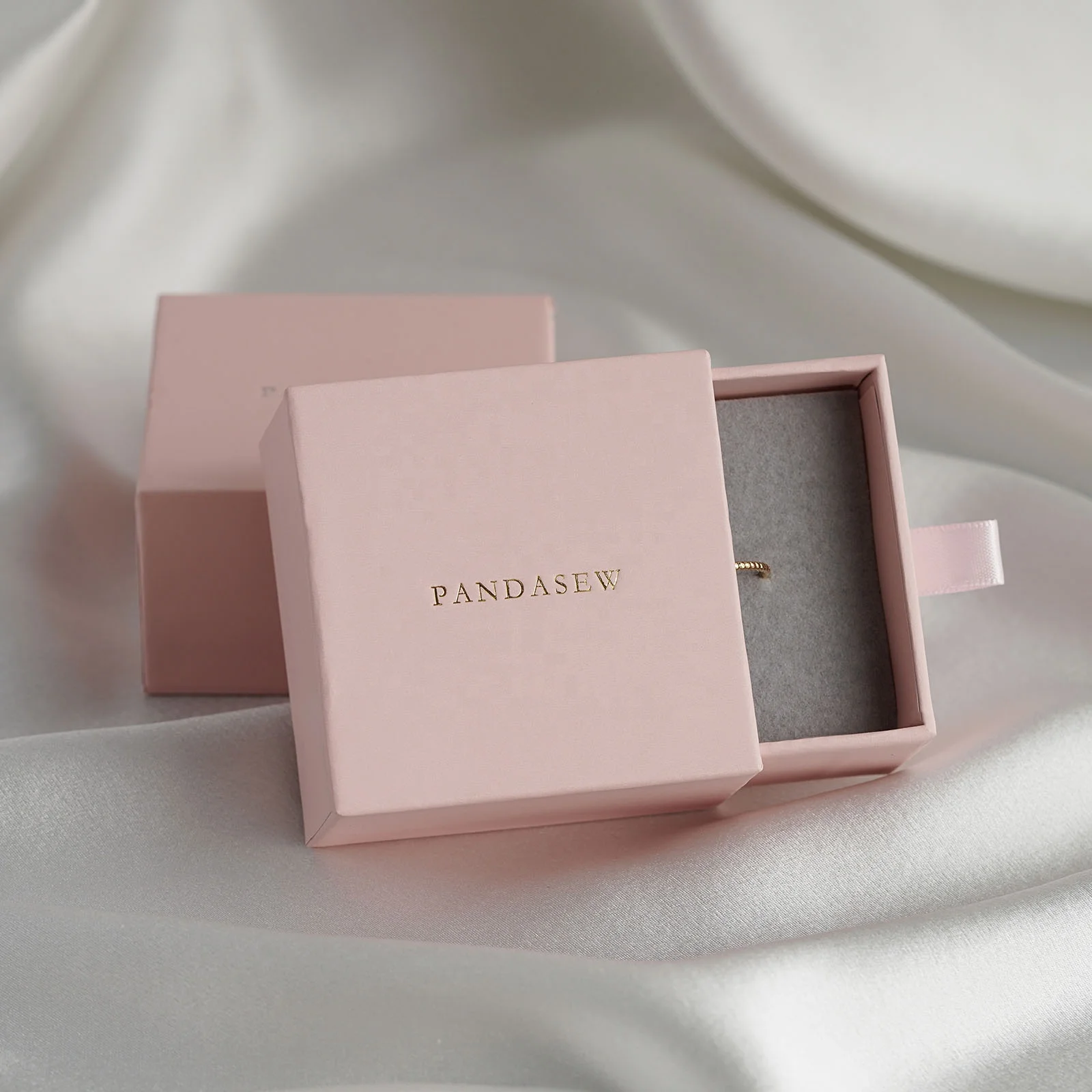 Luxury Pink Jewelry Boxes Ring Box Pink Jewelry Box Packaging