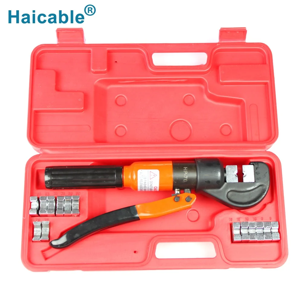 6 Ton Yqk 70 Lug Compression Tool Connector Die Press Crimping Hydraulic Hand Compress Plier