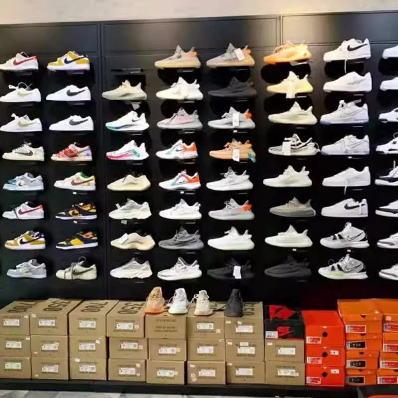 Factory Direct Sales Portfolio Wall Mounted Display Racks Children's Shoes  Casual Shoes Sports Shoes Display Shelf