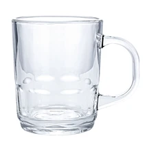 Fashion And Popular Nice Design Mug Design Glass Water Mugs regulrar Shape With Handle