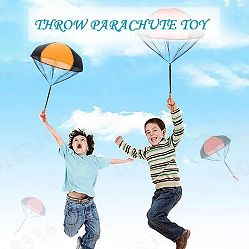 Throw Parachute Figures Toys Free Drop Toss Hand Throwing Army Soldier