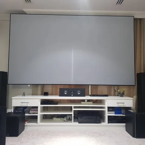 Best Sales Low Cost  Fixed Frame Movie Projections Screen for 4K UST Projector VAVA 120 Inch Ust Alr Screen