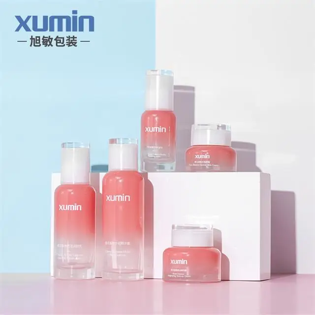 Wholesale cosmetic packaging bottle set 30G 50G 40ml 100ml 120ml glass bottle containers
