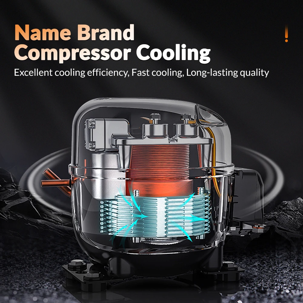 Alpicool DM30 Small Capacity Steel Freezer AC DC Compressor Cooler Box Sturdy Truck Van RV Fridge Portable Car Refrigerator