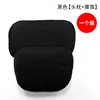 Black - [Headrest and Lumbar Pillow] - Imported Deer Fleece