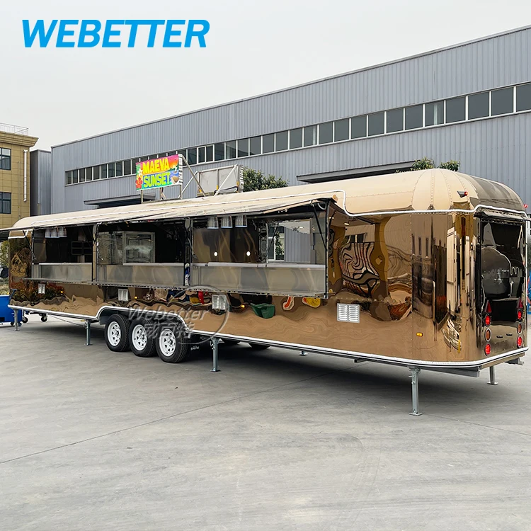 WEBETTER Pizza Oven Food Truck Fully Equipped Mobile Kitchen Coffee Van ...
