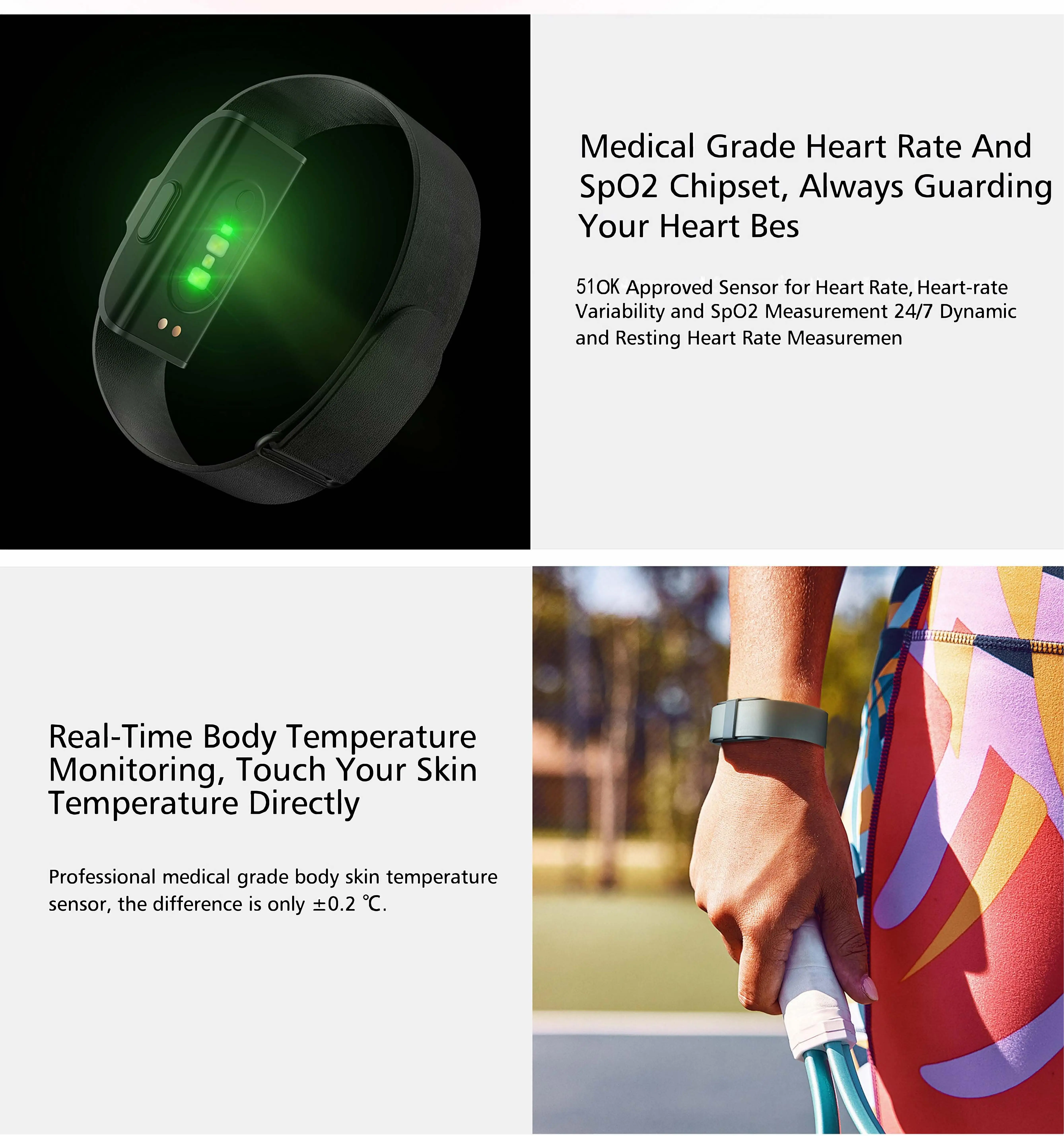 Body Temperature Smart Watch Magnetic Bracelet With Fitness Tracking Health  Sleeping Band Blood Pressure Bracelet for Men