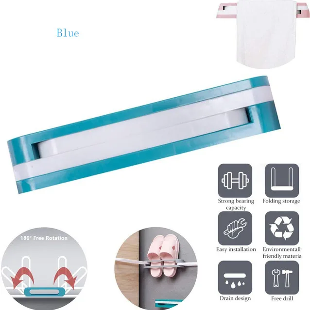 Bathroom Rack Wall Mounted Shoe Organizer Rack Folding Shoe Hanger Storage Holder for Bedroom Shower Room 3 in 1 Shoe Rack