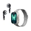 Silver steel watch strap