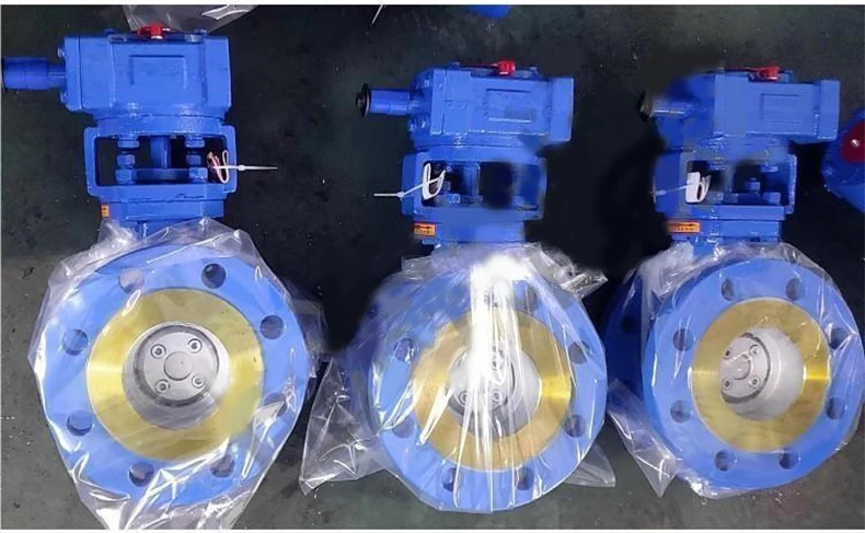 Three Eccentric Hard Seal Flange Butterfly Valve D343h 16c High Temperature Manual Cast Steel 6715